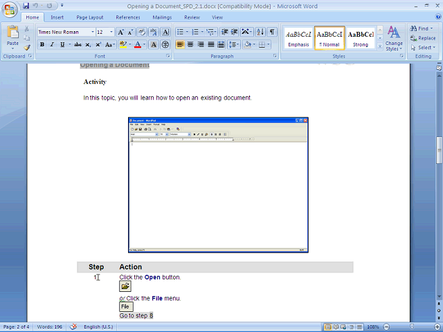 Screen image of this step