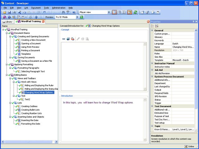 Screen image of this step