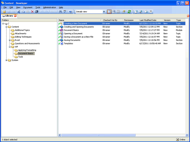 Screen image of this step