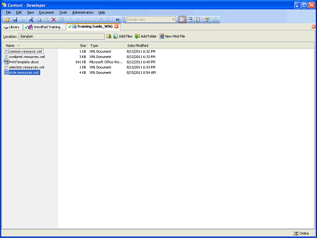 Screen image of this step