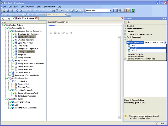 Screen image of this step