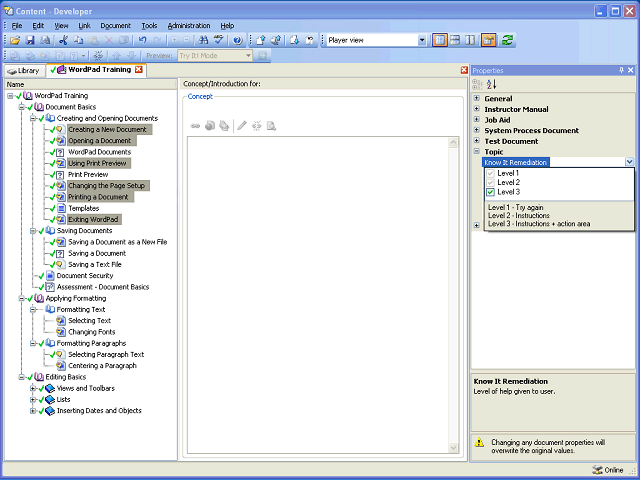 Screen image of this step