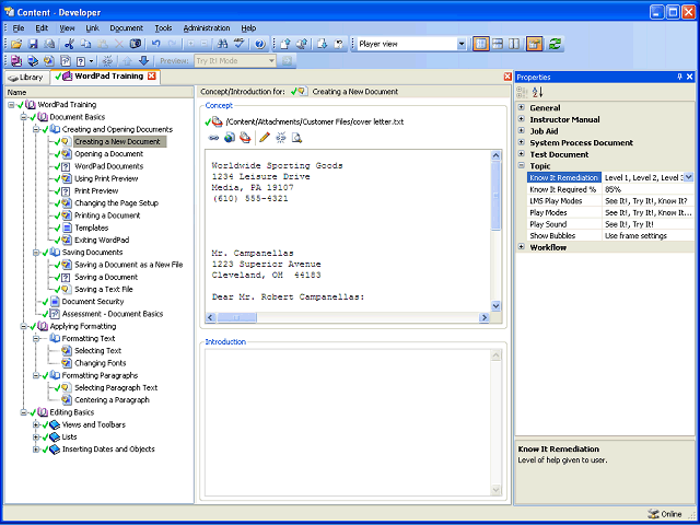 Screen image of this step