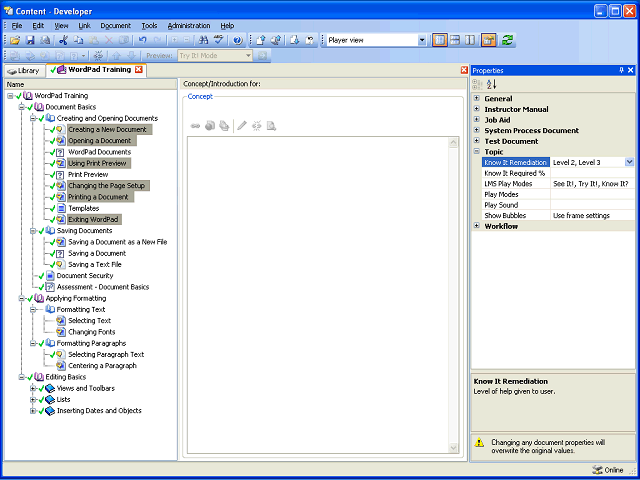 Screen image of this step