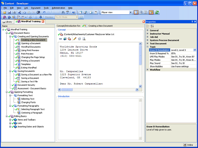 Screen image of this step
