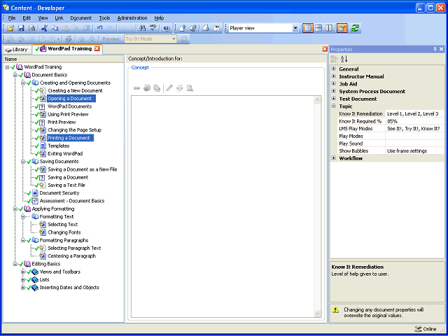 Screen image of this step