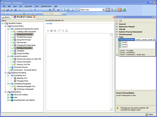 Screen image of this step