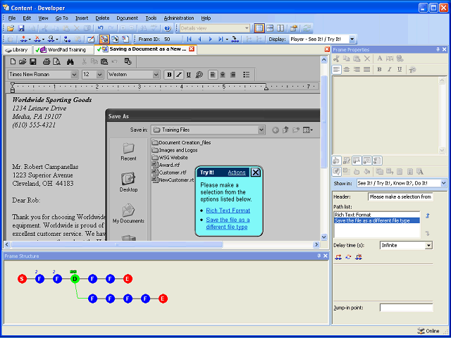 Screen image of this step