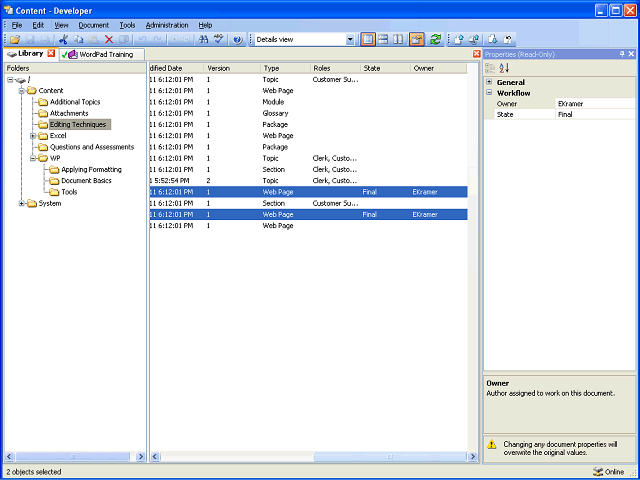 Screen image of this step