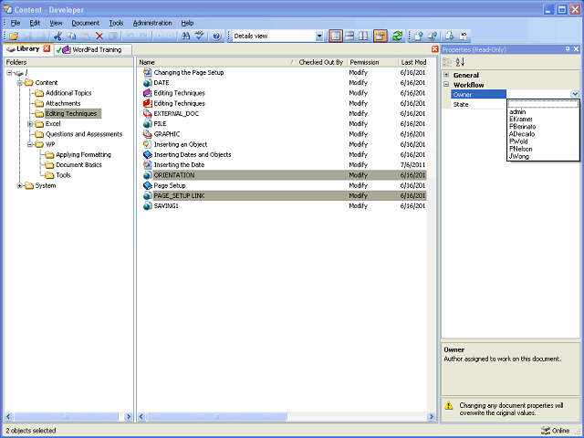 Screen image of this step
