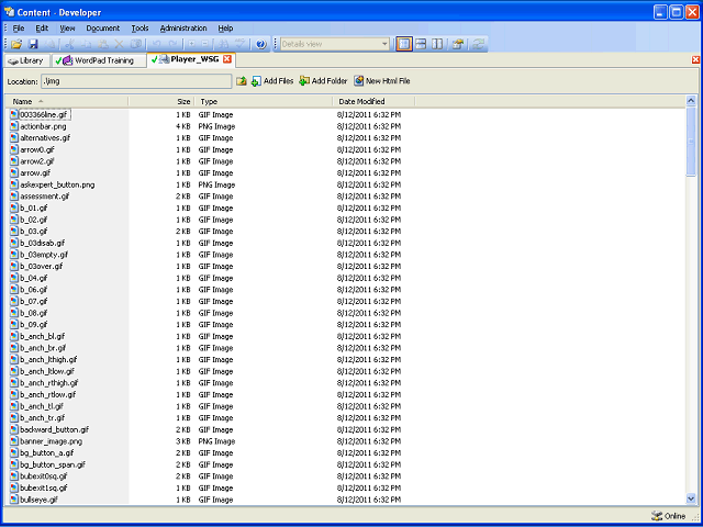 Screen image of this step