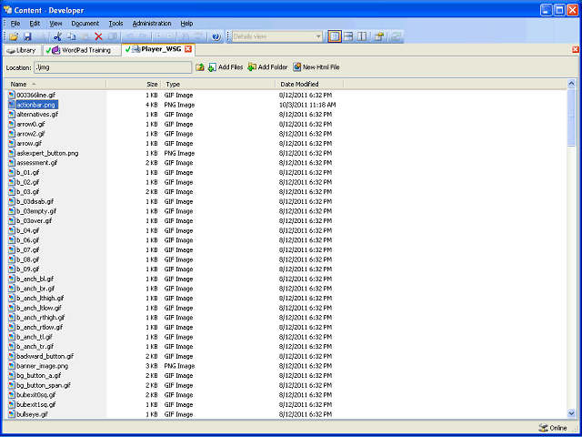 Screen image of this step