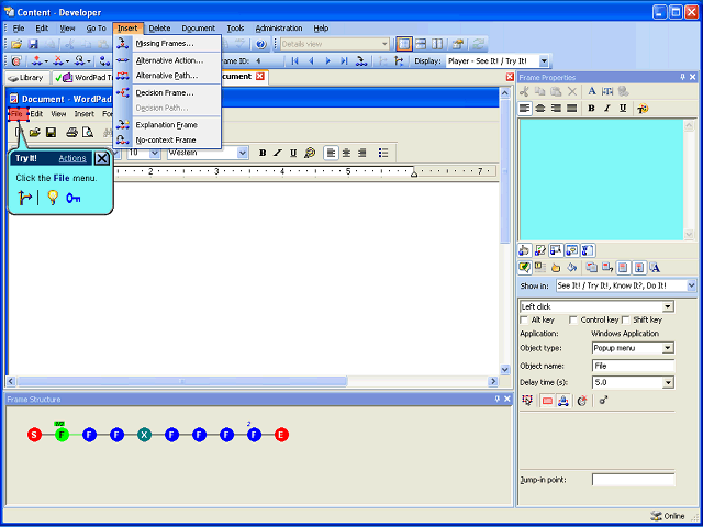 Screen image of this step