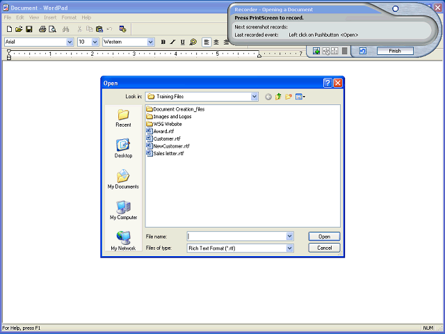 Screen image of this step