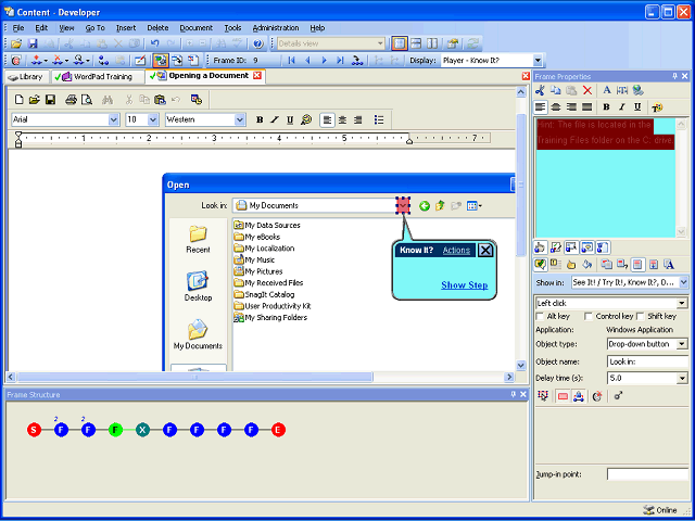 Screen image of this step