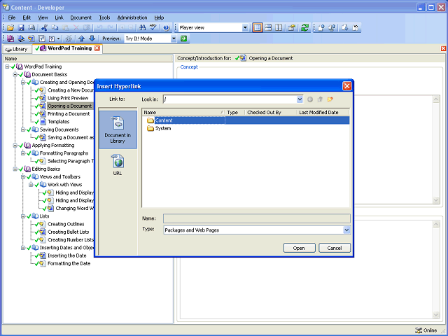 Screen image of this step