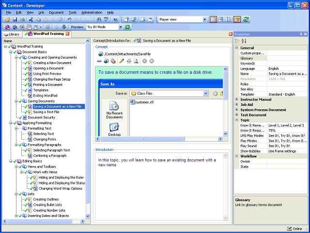 Screen image of this step