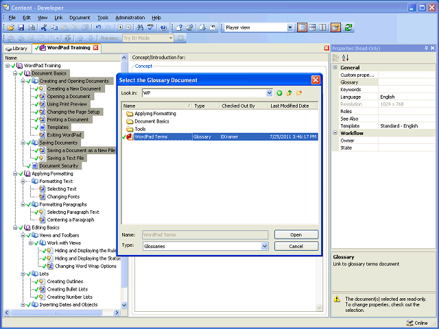 Screen image of this step