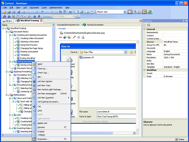 Screen image of this step