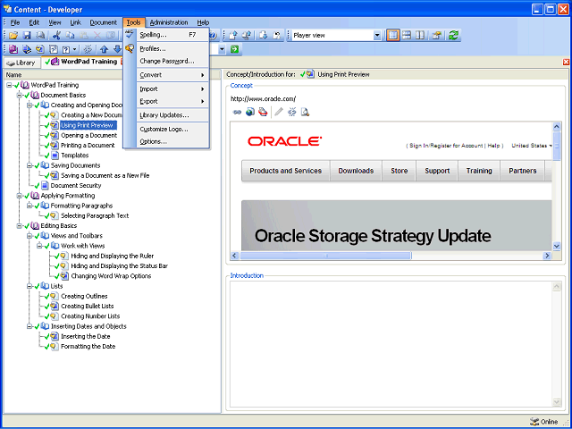 Screen image of this step