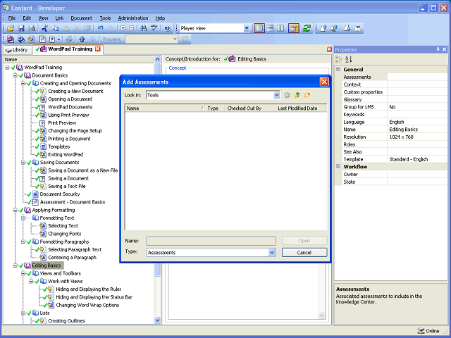 Screen image of this step