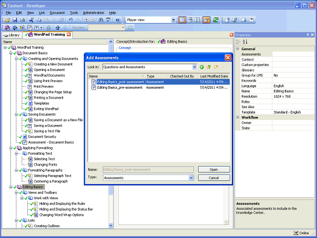 Screen image of this step
