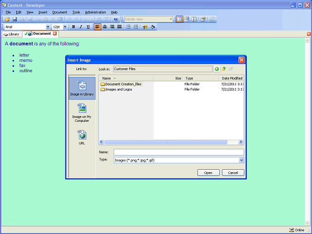 Screen image of this step
