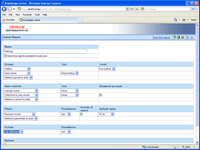 Screen image of this step