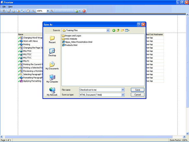 Screen image of this step