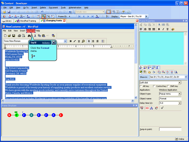 Screen image of this step