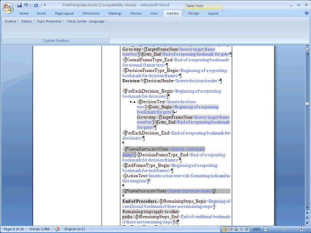 Screen image of this step