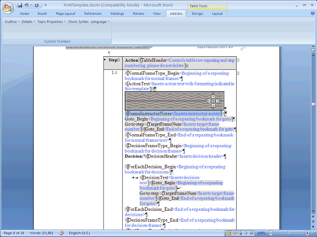 Screen image of this step
