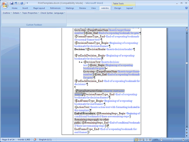 Screen image of this step