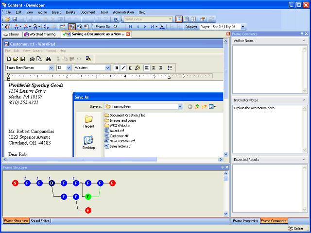 Screen image of this step