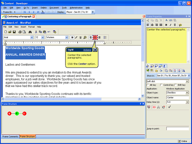 Screen image of this step