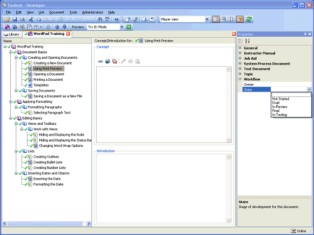 Screen image of this step