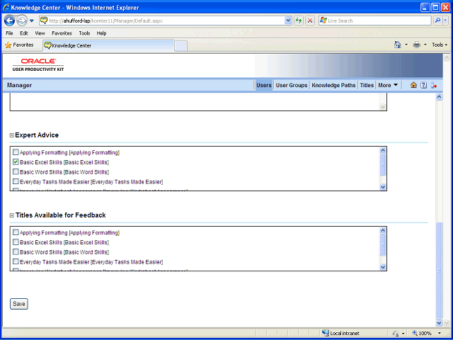 Screen image of this step