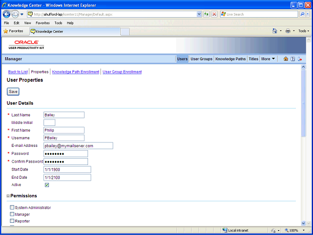 Screen image of this step