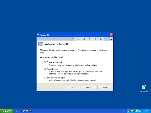 Screen image of this step