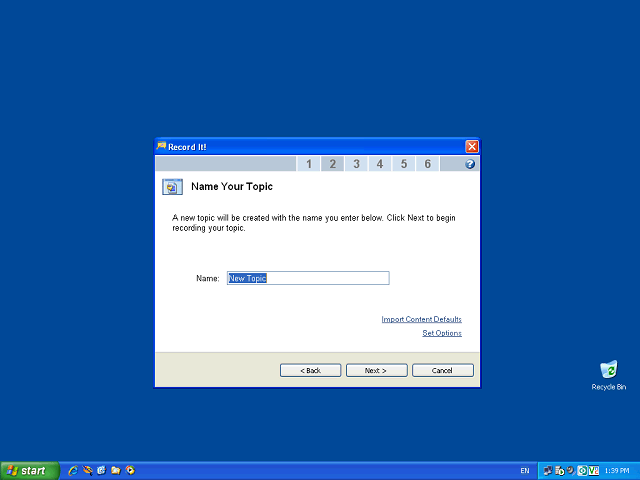 Screen image of this step