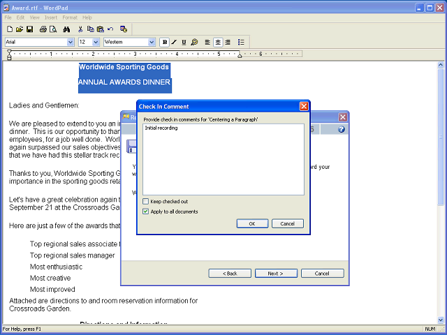 Screen image of this step