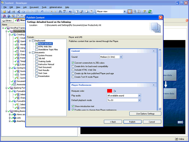 Screen image of this step