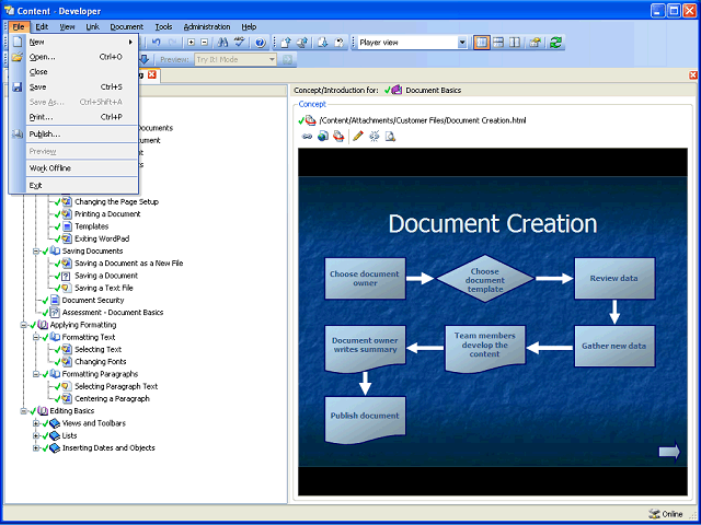 Screen image of this step