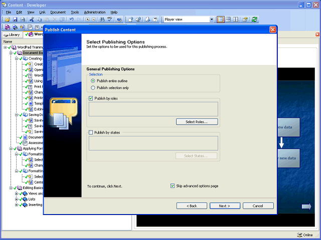 Screen image of this step