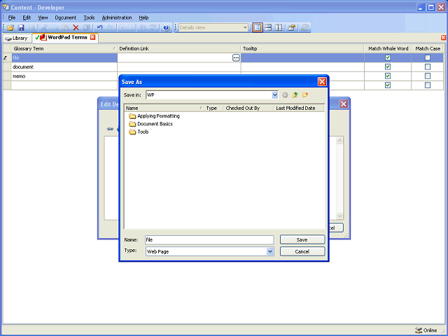 Screen image of this step