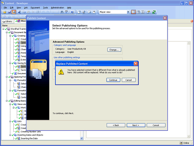 Screen image of this step