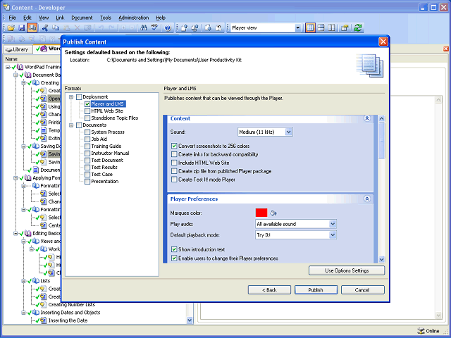 Screen image of this step