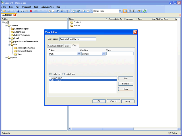 Screen image of this step