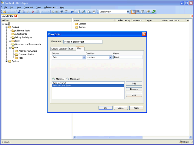 Screen image of this step