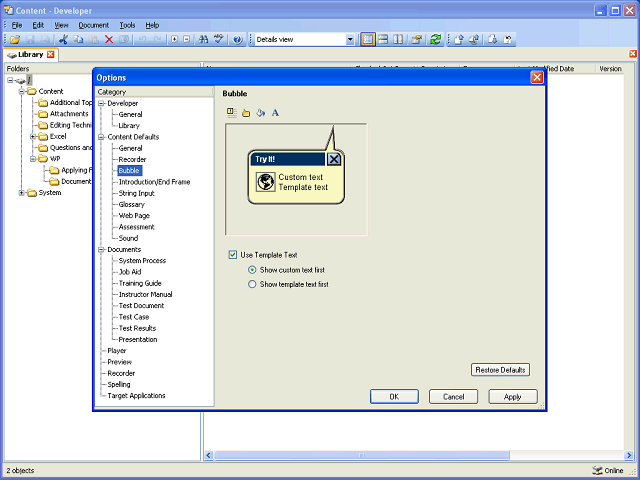 Screen image of this step